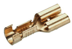 Neizolovaný mosazný konektor 1,5-2,5/6,3x0,8 mm (100 ks) CIMCO 181202