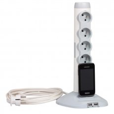 SLOUP. 4X2P+T,3XUSB,PO.2MODULOVÝ KAB. LEGRAND 050014