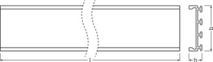 LEDVANCE Wide Profiles for LED Strips -PW01/U/26X8/14/2