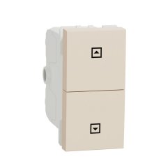Unica - Žaluziový 2-pólové tlačítko 10A, SCHNEIDER NU312744SC