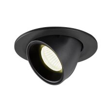 NUMINOS GIMBLE S, zápustné stropní svítidlo černé 4000 K 40° SLV 1005906