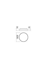 Nástěnné svítidlo DISCUS AP LED SMD 12W IP65 WH 3000K REDO 90064