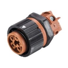 zásuvka vestavná RST mini, 5-pól, hnědá/černá WIELAND 46.051.5050.4