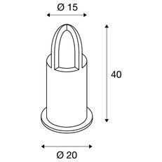 RUSTY CONE 40 venkovní stojací lampa TC-DSE IP54 kulatá rezavé ocel 15/40cm 11 W