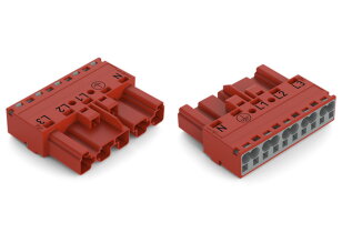 Zástrčka 5pól. Kód. P červená WAGO 770-1315
