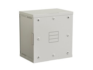Rozvaděč nástěnný nýtovaný SENSA 12U 400mm, dveře plech, RAL 7035