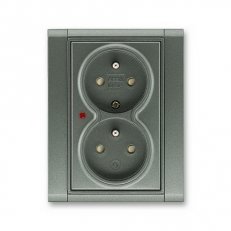ABB 5592F-C02359 34 Zásuvka dvojnásobná, s ochranou před přepětím