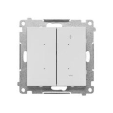 Stmívač pro stmívatelné LED, tlačítkový (přístroj s krytem) světle šedá matná