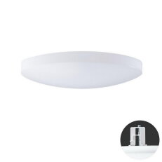 Vestavné LED svítidlo s plastovým stínidlem SAGITA V2 24W IP44 4K PIR bílá