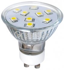 LED žárovka SMD LED9 SMD 2835 GU10 2W-WW GREENLUX GXLZ123