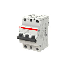 ABB S203MTR-B20, třípólový jistič, 20A, B, 10kA, určeno pro drážní aplikace