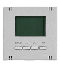 Kryt termostatu pro topení, digitální, stříbrný SCHRACK EV123310--