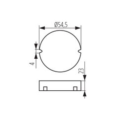 Elektronický transformátor CIRCO N LED 12VDC 10W napěťový(starý kód 24240) 24242