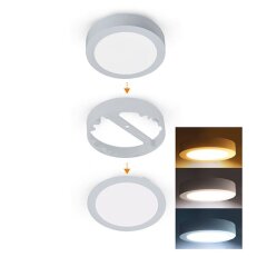 LED mini panel koupelnový 2v1, 3CCT, pod