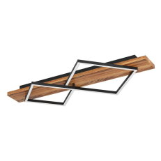 Stropní svítidlo BOYAL LED 28W IP20 černá/dřevo EGLO 901935