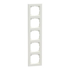 Rámeček Merten M-Pure, pětinásobný, polar white, lesklý plast MEG4050-3619