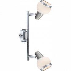 Bodové svítidlo KARDE chrom 2xE14 LED 3W 230V, 300lm, 3000K GLOBO 56038-2