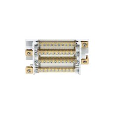 Blok distribuční BED-412/160B, 4P (4x12), Cu, 160A, 690V AC/DC,šedá,na DIN/panel