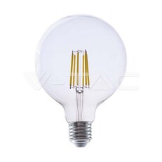 LED Bulb 4W  Filament E27 G125 Clear Cover 3000K VT-2344, V-TAC SKU2992