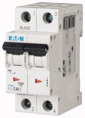 Jistič PL7-C40/2, char C, 2-pólový, 10kA, 40A EATON 263363