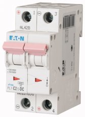 Jistič PL7-C2/2-DC-DC, char. C, 2-pólový, 10kA, 2A EATON 264896