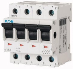 Eaton 276265 Hlavní vypínač, 4-pól, In=25A IS-25/4