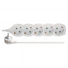 Prodlužovací kabel 5 m 5 zásuvek bílý PVC 1,5mm2 EMOS P0525R
