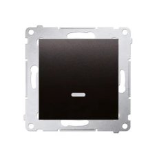 Spínač jednopólový, s orientačním LED, řazení 1So, 16AX 250V, antracit mat