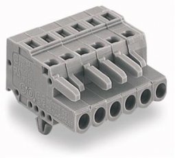 Pružinová svorka CAGE CLAMP 2,5mm2 šedá 7pól. WAGO 231-107/008-000