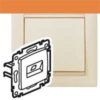 VA BÉŽ. ZÁS. 1XRJ45 STP CAT6A LEGRAND 774172RD