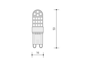 LED KAPSULE DELUXE G9, teplá PANLUX PN65104001