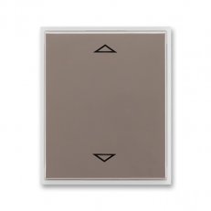 Kryt spínače žaluz s krátkocest ovlad 3299E-A00110 26 lungo/mléčná bílá Time ABB