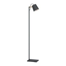 Stojací svítidlo LACEY 1xE27 černá/dřevo 40W IP20 EGLO 43614