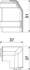 Vnější roh OBO SL AE2050 cws SLL krémová bílá Polyvinylchlorid PVC