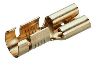 Neizolovaný mosazný konektor 4-6/6,3x0,8 mm (100 ks) CIMCO 181204