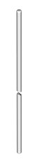 OBO 101 16-1500 Izolační tyč, 1500mm, plast zesílený skelnými vlákny, GFK