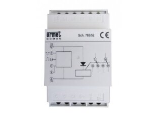 Relé pro zesílení vyzváněcího tónu, 12V stř., 3 DIN moduly URMET 788/52