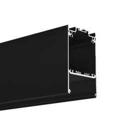 LED hliníkový profil KLUŚ DES černá 1m /18030K7_1m/ ALUMIA A18030A07_1