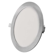LED vestavné svítidlo NEXXO, kruhové, stříbrné, 18W, se změnou CCT EMOS ZD1243