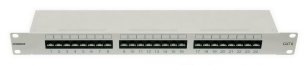 19'' patchpanel kompaktní, 24xRJ-45 UTP Cat.6, 1U, RAL 7035 SCHRACK HSERU246GV