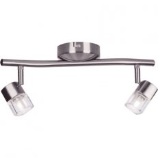 Stropní bodové svítidlo Samar 2 satina 2x40W IP20 G9 COMPOLUX 911552/75