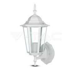 Garden Wall Lamp E27 Matt White Up,  VT-