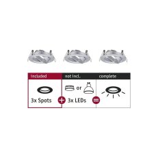 Choose RL Set of 3 spots swivelling Max