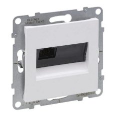 LEGRAND SUNO BÍLÁ DATOVÁ ZÁSUVKA JEDNODUCHÁ 1X RJ45 CAT.5E, UTP NESTÍNĚNNÁ, LCS3