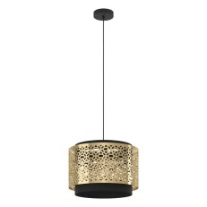 Závěsné svítidlo SANDBACH 1xE27 černá/mosaz 1X40W IP20 EGLO 43981