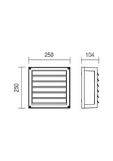 Nástěnné a stroní svítidlo BRICK AP/PL E27 2X42W IP54 DG decor REDO 9894