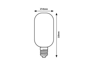 Světelný zdroj Filament LED, E27 T45,4W,250lm,4000K,transp. RABALUX 79006