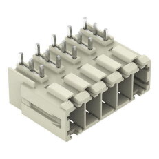Konektor s pájecími piny THT pájecí kontakt 1,0x1,2 mm úhlové světle šedá 5pól.
