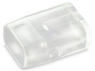 Koncovka plochého vedení, pro ploché vedení 2x1,5mm2, Plast, Transparentní