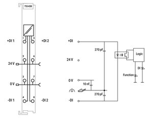 2 vzestupné/sestupné čítače 16 bitů 500 Hz světle šedá WAGO 753-638